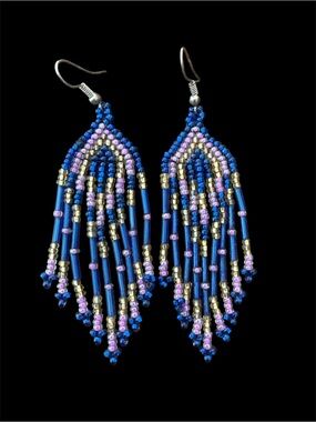 Beaded Fringe Earrings